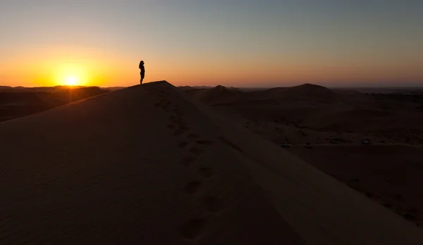 Písečné duny v poušti, Namibie, Afrika — Stock fotografie