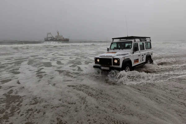 Através do oceano Atlântico, safári, Namíbia — Fotografia de Stock