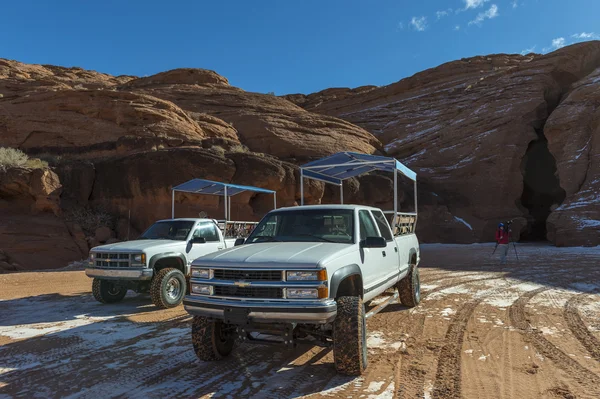 Ingang van een grot, grand canyon, Verenigde Staten — Stockfoto