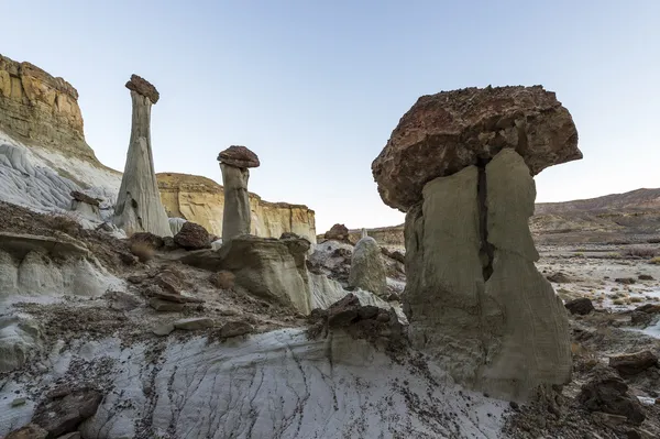 Fantasmas Brancos, Hoodoos, Utah, EUA — Fotografia de Stock