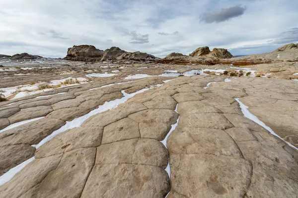 Fantastische terrein van de witte zak area, Verenigde Staten — Stockfoto