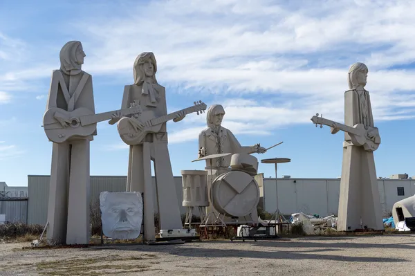 The Beatles. Sculpture by famous David Adickes. Houston, USA — Stock Photo, Image