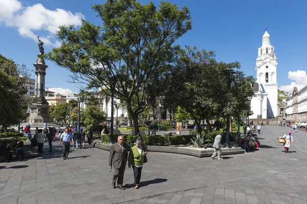 Náměstí Plaza de la independencia, quito — Stock fotografie