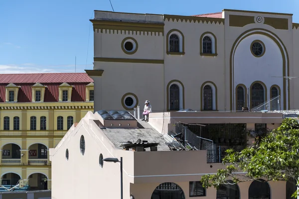 Leben auf dem Dach in quito, ecuador — Stockfoto