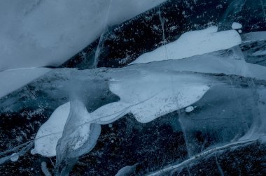 Kırık buz Baykal Gölü, Rusya Federasyonu