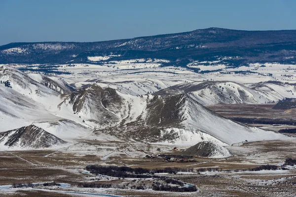 Étendue glacielle infinie de l'hiver Lac Baïkal — Photo