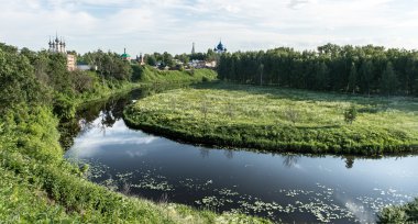 eski bir Rus şehri suzdal panoramik manzaralı