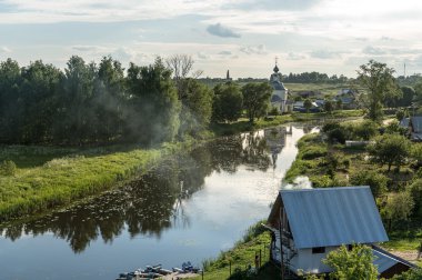 eski bir Rus şehri suzdal panoramik manzaralı