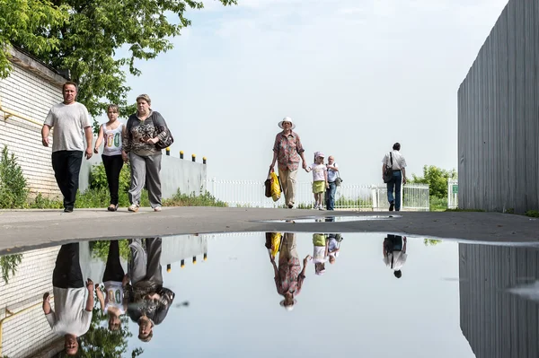 Вулиця сцени в Нижньому Новгороді, Росія — стокове фото