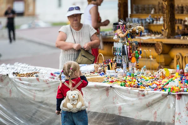 Tienda de recuerdos en Vologda, Rusia — Foto de Stock