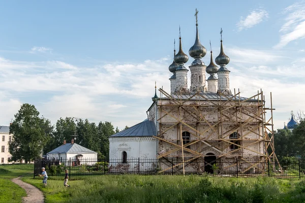 イエスキ リストの教会エルサレム、suzdal、ロシアに勝利の入城 — ストック写真