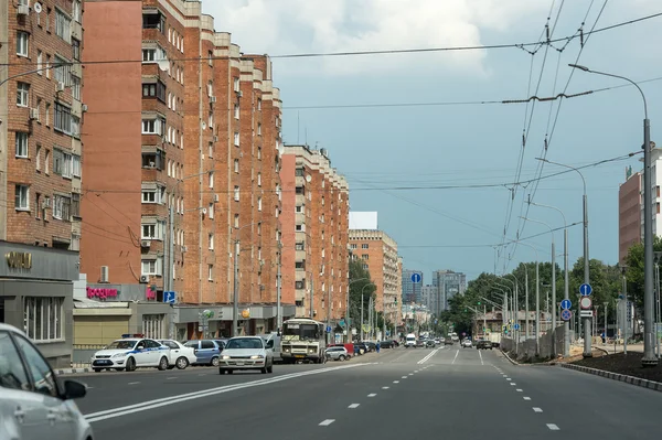 Rua da cidade de Novgorod, Rússia — Fotografia de Stock