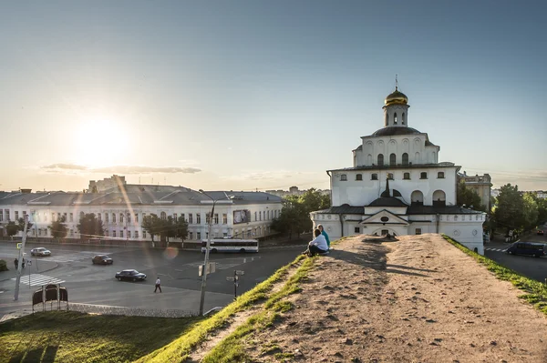 Золоті ворота Vladimir місто, Росія — стокове фото