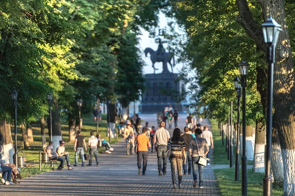 Park in vladimir, Rusland Stockfoto