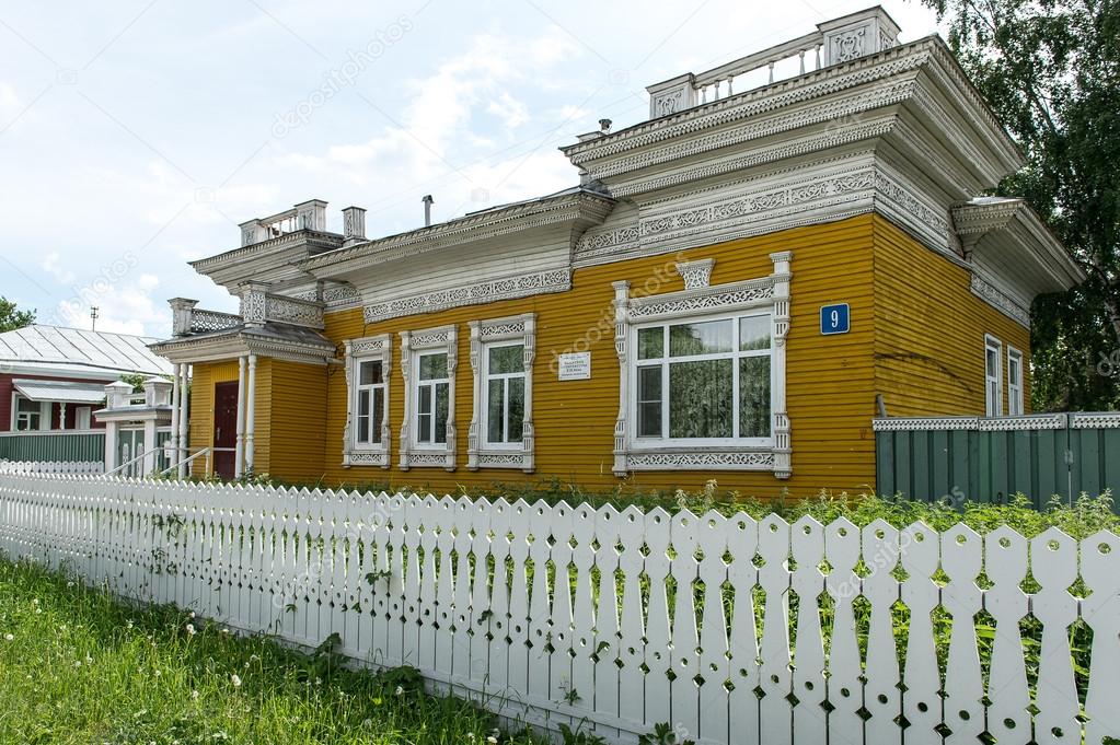 Old wooden house in Vologda, Russia