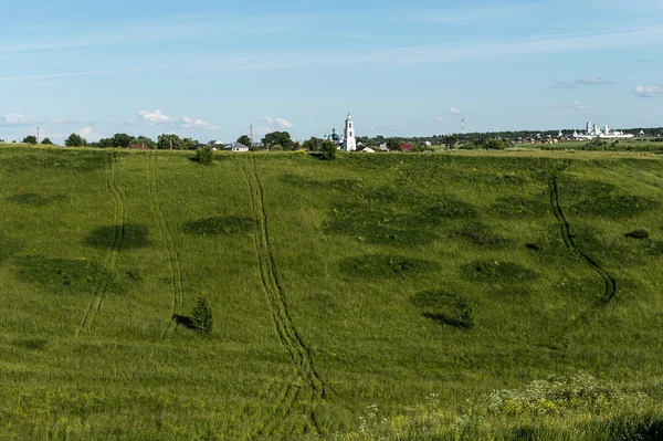 Панорама стародавнього міста Олександрович Переяславський, Росія — стокове фото