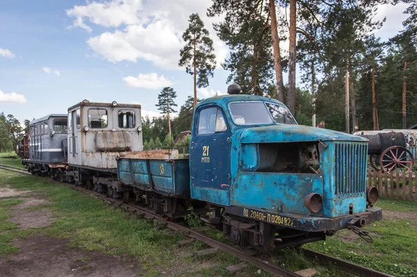 Keskeny nyomtávú vasúti Múzeum Pereslavl, Oroszország — Stock Fotó