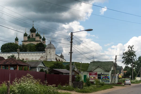 Goritsky 修道院，佩 zalessky，俄罗斯在圣母安息大教堂 — 图库照片