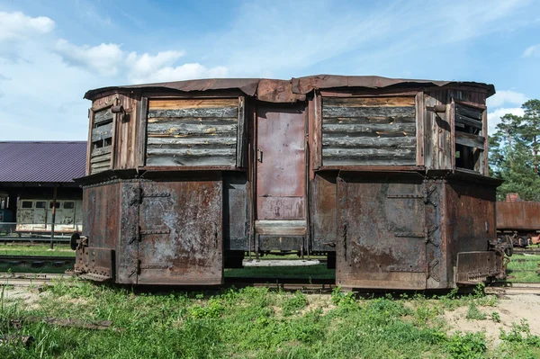 Museo del ferrocarril de vía estrecha en Pereslavl, Rusia — Foto de Stock