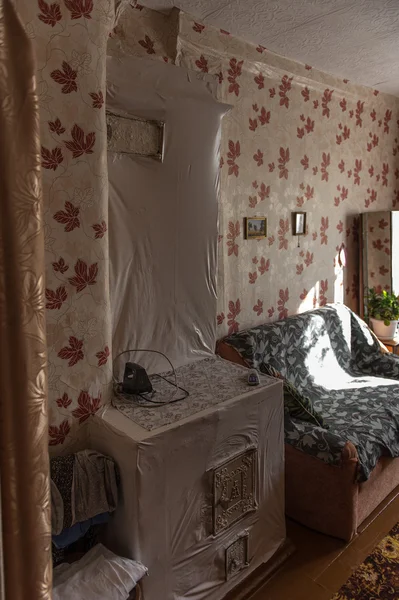 Traditional interior of typical soviet apartment — Stock Photo, Image