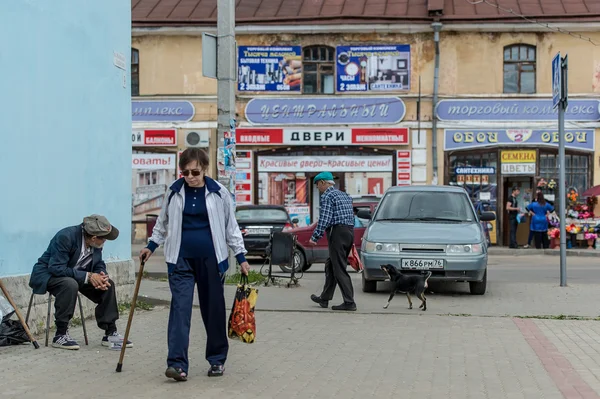 Gatorna i ryska staden rostov — Stockfoto