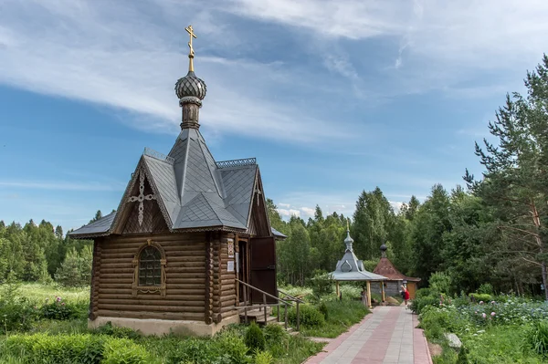 Santa Varvara fonte sagrada na Rússia — Fotografia de Stock