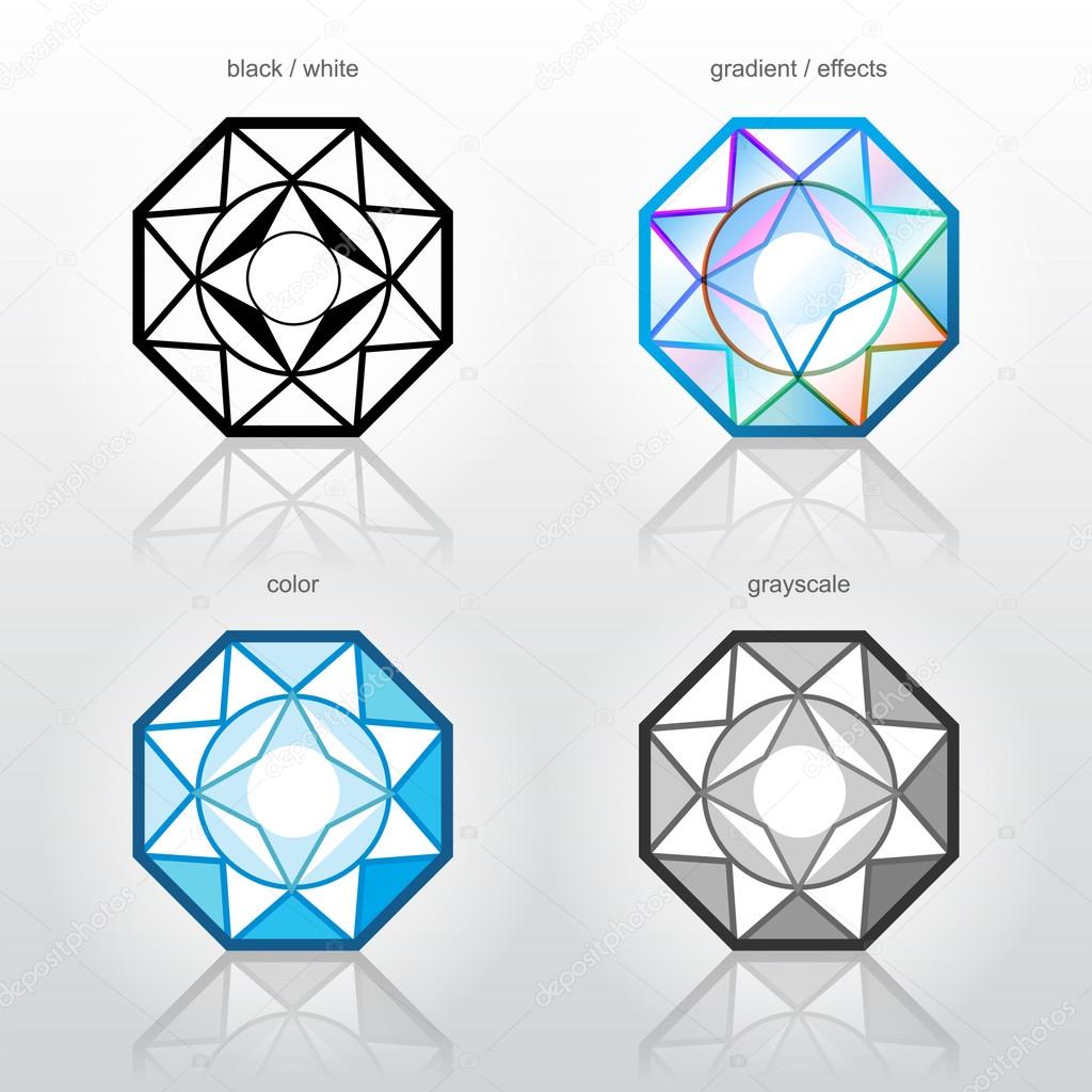 Diamond in top view