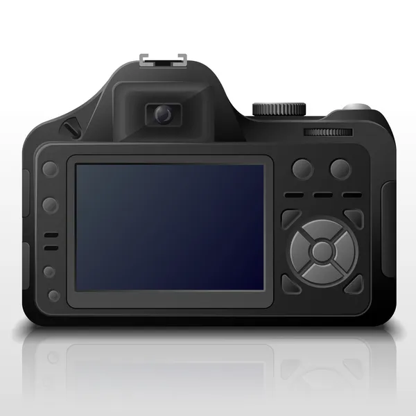 modern dijital fotoğraf makinesinin arka yüzüne