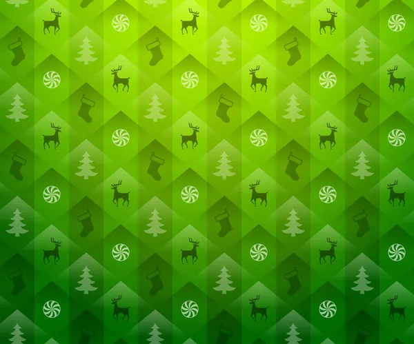 Noël fond vert — Image vectorielle