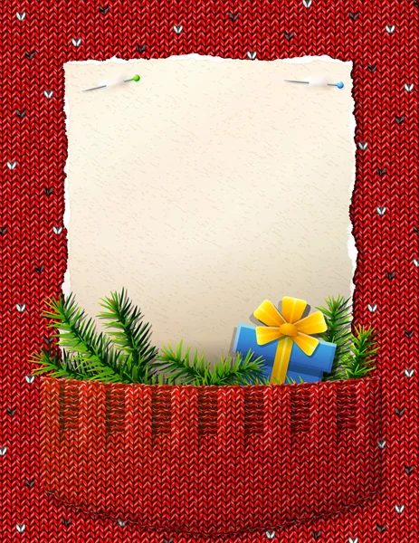 Gazete örgü cep Noel listesinde için