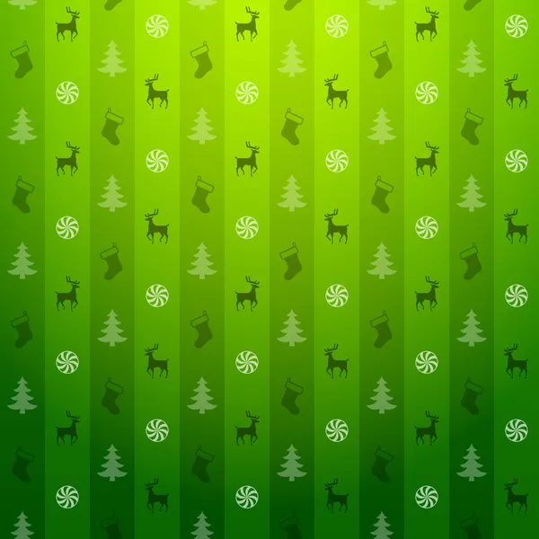 Fondo verde de Navidad — Vector de stock
