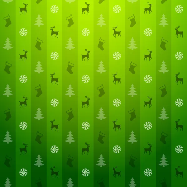 Noël fond vert — Image vectorielle