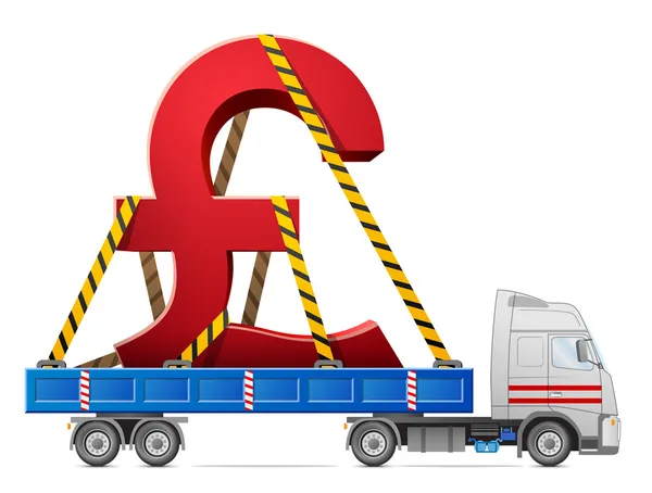 Transport routier de la livre sterling symbole — Image vectorielle