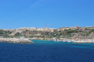 Gozo seafront clipart