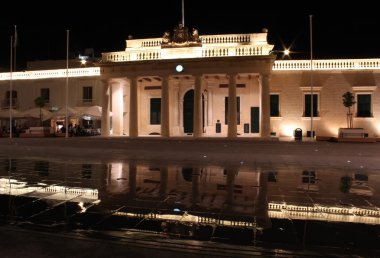 Valletta gece eski şehir