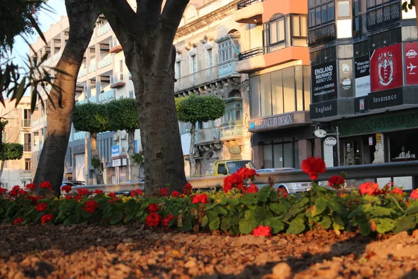 Maltański-ulica miasta. Gżira. — Zdjęcie stockowe