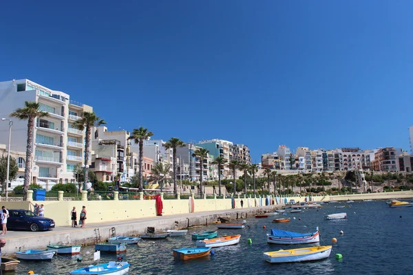 Maltské pobřeží Stock Snímky
