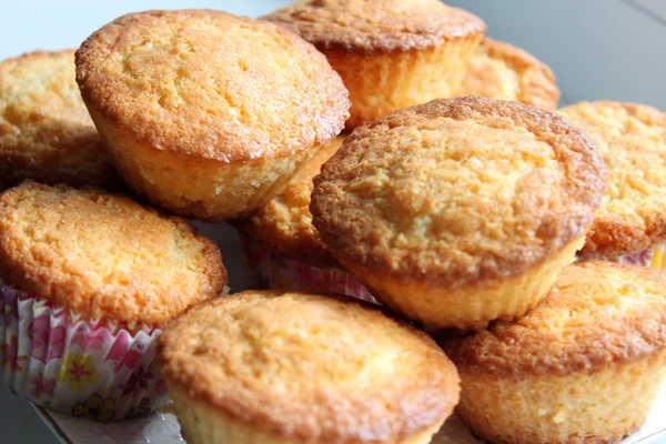 Home-baked vanilla muffins — Stock Photo, Image