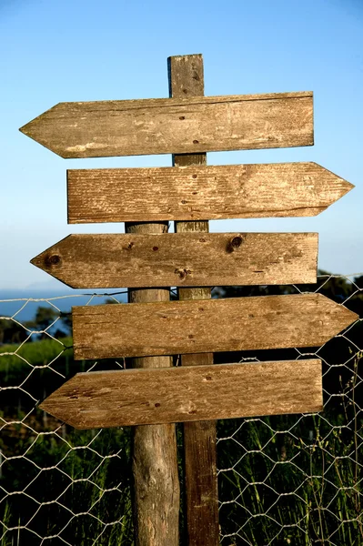 Wooden signs