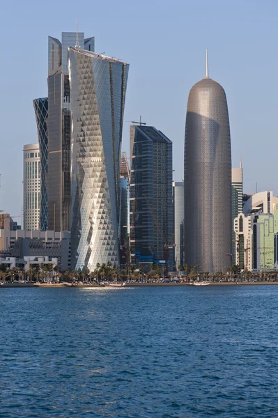 Los nuevos edificios en Doha — Foto de Stock