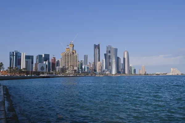 De nieuwe gebouwen in doha — Stockfoto