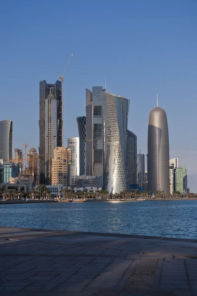 Os novos edifícios em Doha — Fotografia de Stock