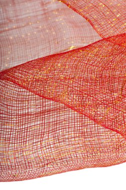 Kırmızı ve glitter tül