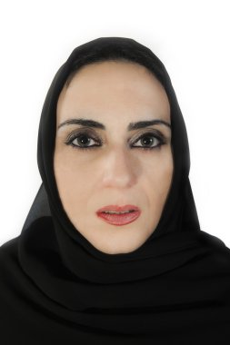 Orta Doğu, güzel bir kadın portresi