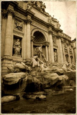 Roma manzaralı Vintage kartpostal