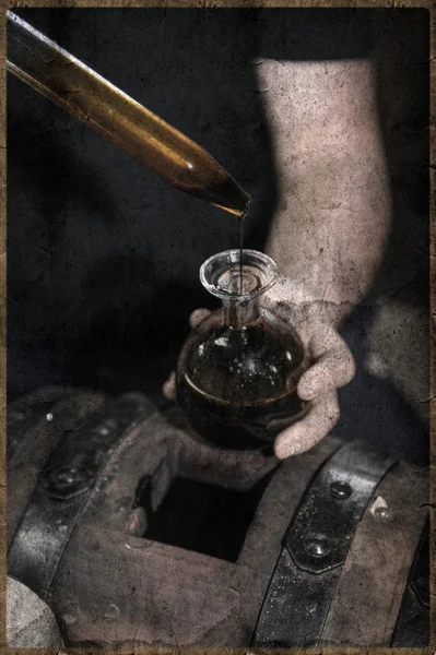 Modena balsamik sirke, vintage tarzı.