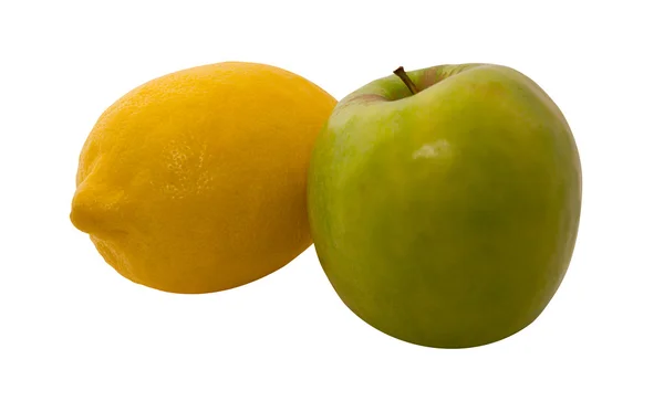 Lemon and apple — Stock Photo, Image