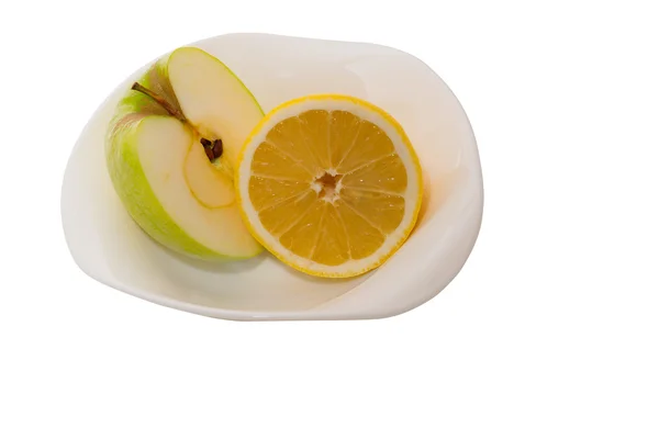 Citron och äpple — Stockfoto