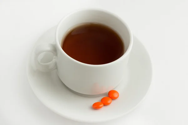 Pílula de chá — Fotografia de Stock