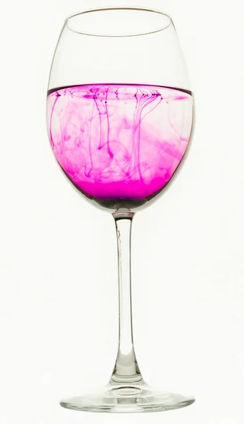 Copa de vino y pintura —  Fotos de Stock